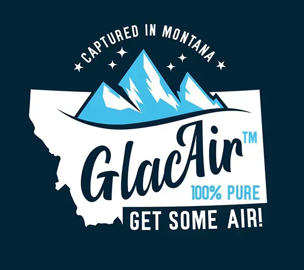 Glac Air Captured In Montana Blue Logo